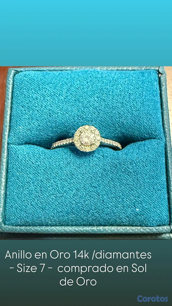 joyas, relojes y accesorios - Anillo en Oro 14K con Diamantes – Size 7 2