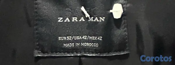 ropa para hombre - Traje negro completo y chaqueta azul marca Zara 3