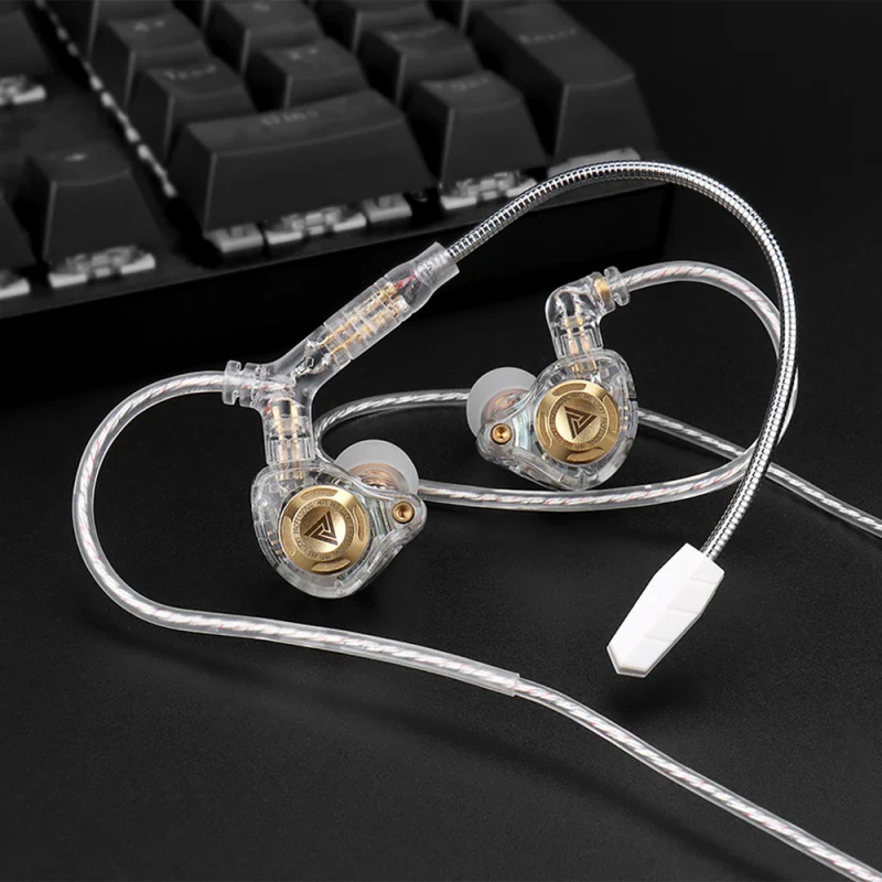 camaras y audio - Cable modular audio c/Mic para gaming QKZ Q7-Max 7