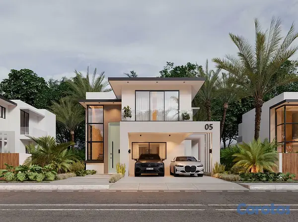 casas vacacionales y villas - Villas exclusivas en planos en Bávaro Punta Cana 2