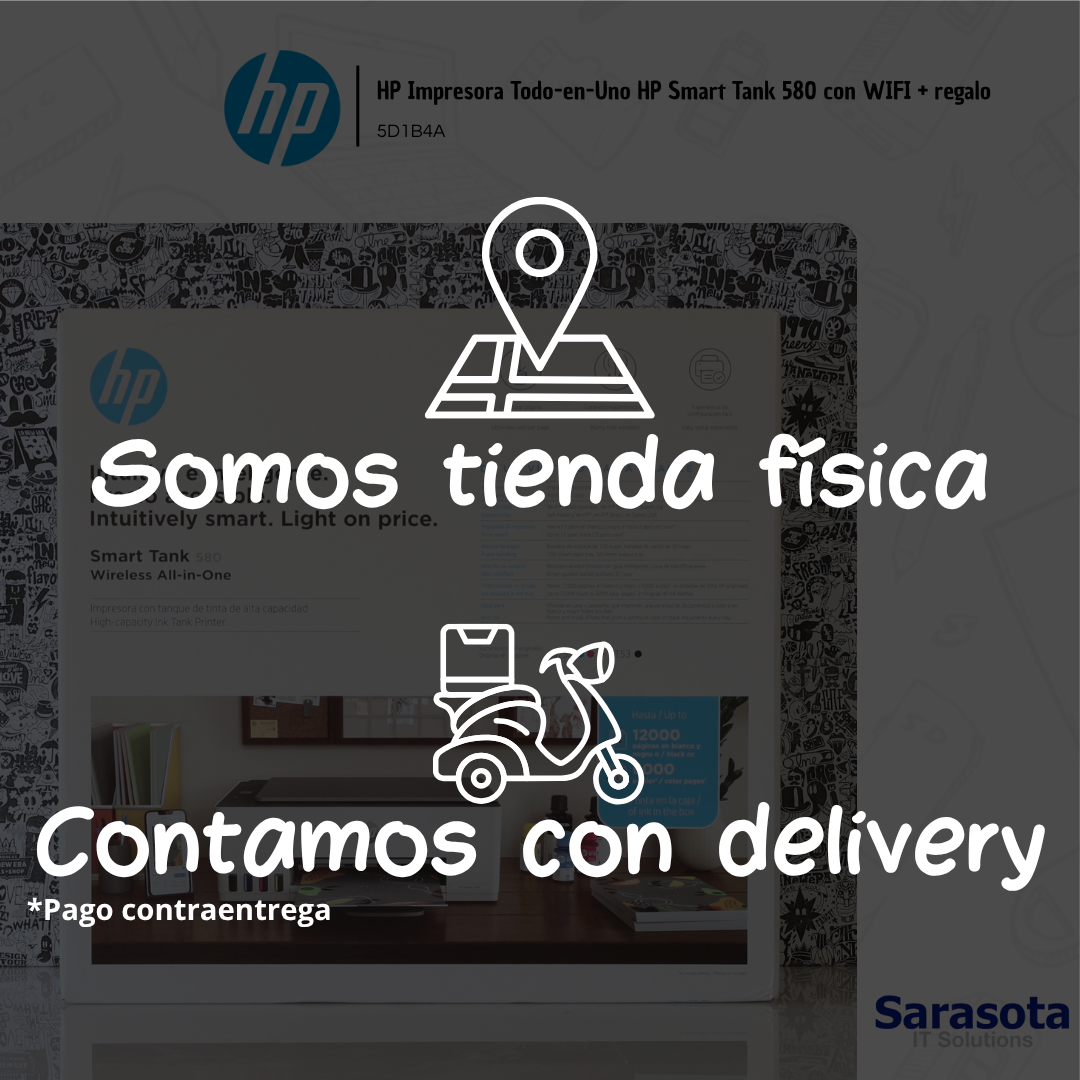 impresoras y scanners - HP Impresora Todo-en-Uno HP Smart Tank 580 con WIF 2