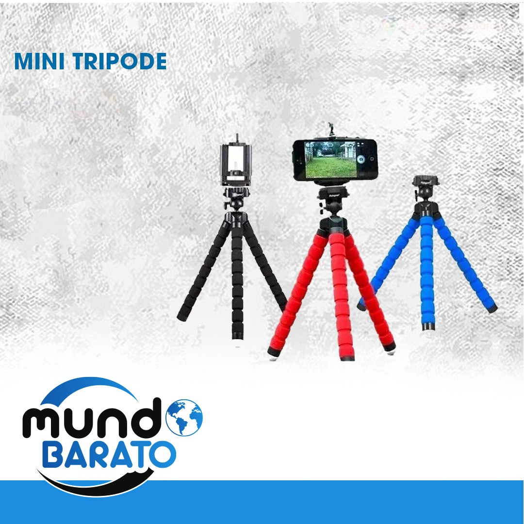 accesorios para electronica - TRÍPODE MINI FLEXIBLE UNIVERSAL PARA CELULARES, AJUSTABLE, ROTACIÓN 360 GRADO 0
