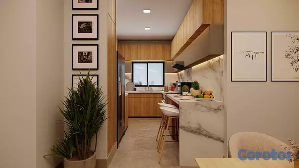 apartamentos - Venta Apartamento en construcción 3er piso 2hbs-1baño-1 Parqueo. Mirador Sur 4