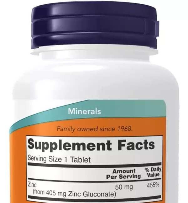 Salud y Equipamiento Médico - Zinc 50mg 250 tab Set 2 Now Foods 2