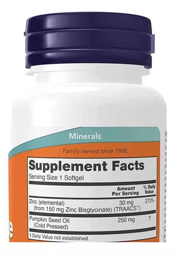 Salud y Equipamiento Médico - Zinc 120 Cap 250 Mg Now 2