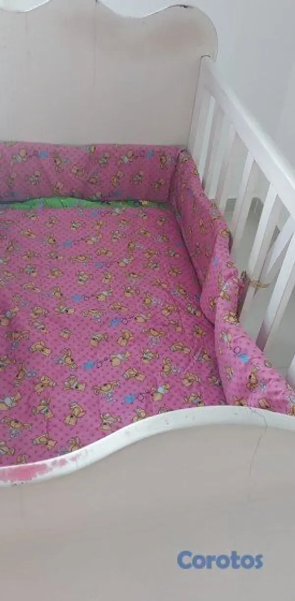 muebles - Cuna de bebé con cambiador y almacenamiento + colc 2