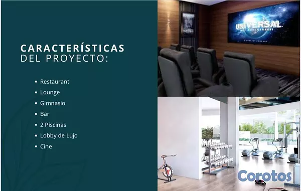 apartamentos - VENDO APTO 2 HABS. EN PROYECTO HAMACA GARDEN RESID 4