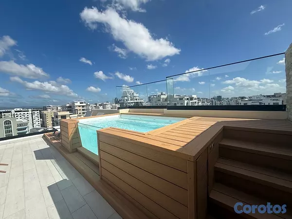 apartamentos - vendo Evaristo morales piso 10 dos hab 2.5 baños dos parqueos balcón  15