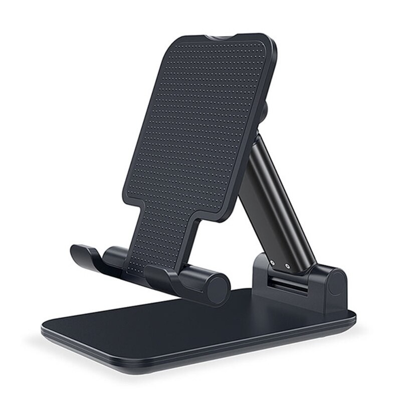accesorios para electronica - Soporte de teléfono de metal ajustable y plegable para escritorio 2