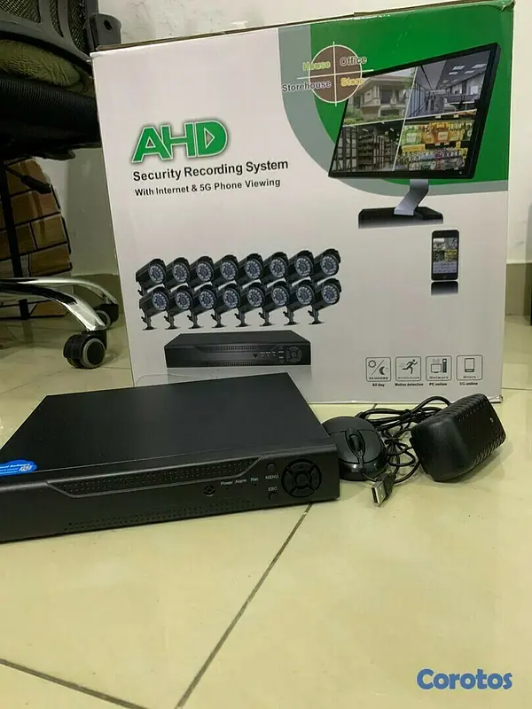 camaras y audio - KIT de 16 Cámaras de seguridad + DVR + Cables + Mouse CCTV
 4