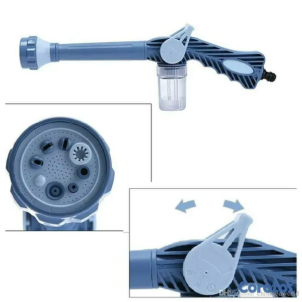 herramientas, jardines y exterior - Pistola para manguera de agua con 8 salidas HG-265  4