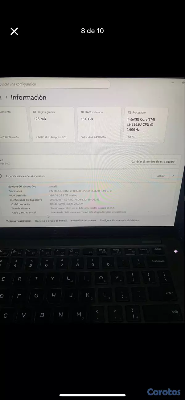 computadoras y laptops - Laptop Del latitudes5400 prácticamente nueva negociable‼️ 5