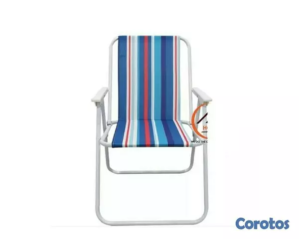 decoración y accesorios - Silla de Playa plegable en Aluminio diferentes modelos de tejido a rayas
 4