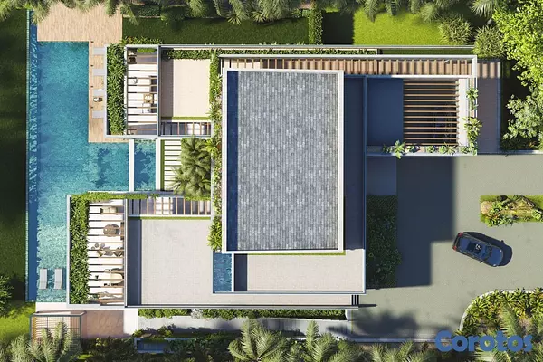 casas vacacionales y villas - Villa en Cap Cana lagunas 15 de 6 habitaciones 4