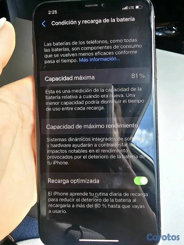 celulares y tabletas - Iphone 11 pro max factory 512gb 81% de batería  5