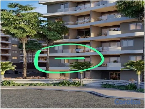 apartamentos - VENDO APTO 2 HABS. EN PROYECTO HAMACA GARDEN RESID 5