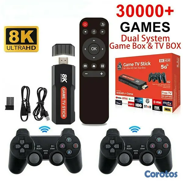 otros electronicos - GAME TV STICK TENTU 8K 3D GAMES  2