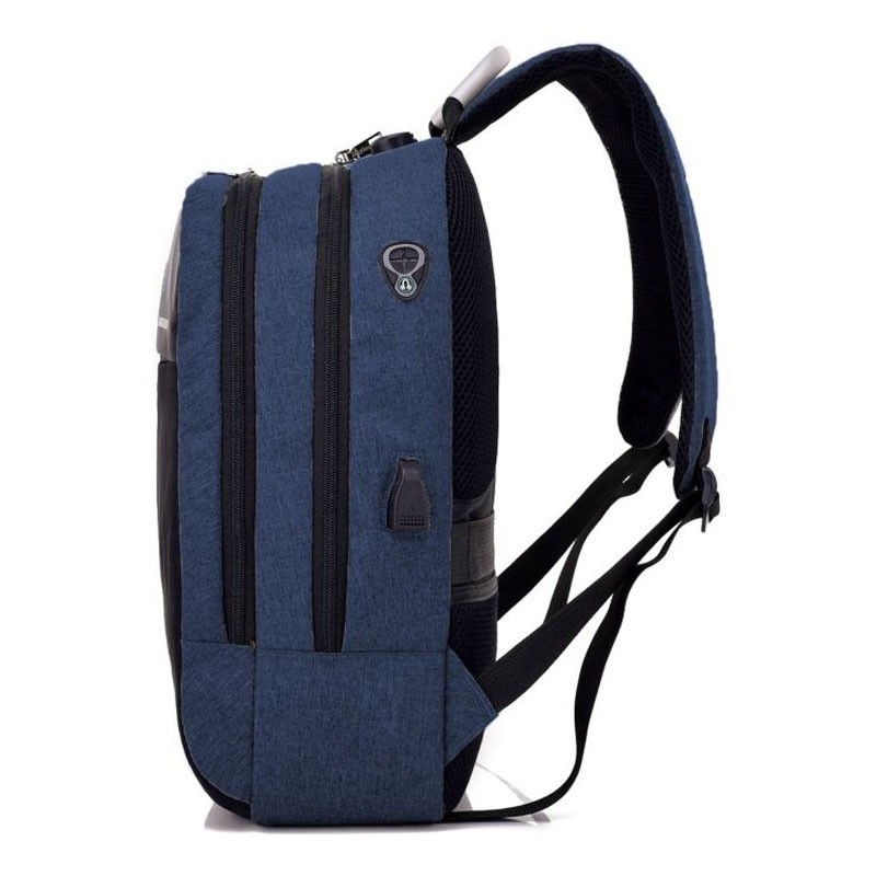 carteras y maletas - Mochila antirrobo impermeable con puerto de carga USB y audífonos.  2