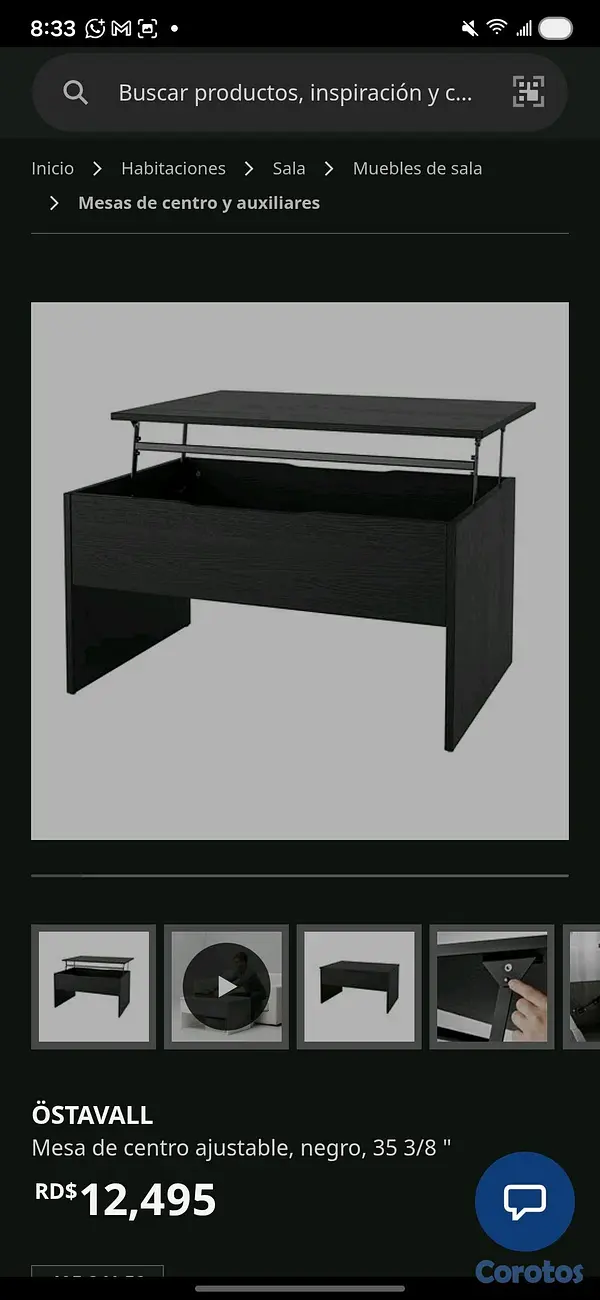 decoración y accesorios - Mesa de Centro Ajustable 2