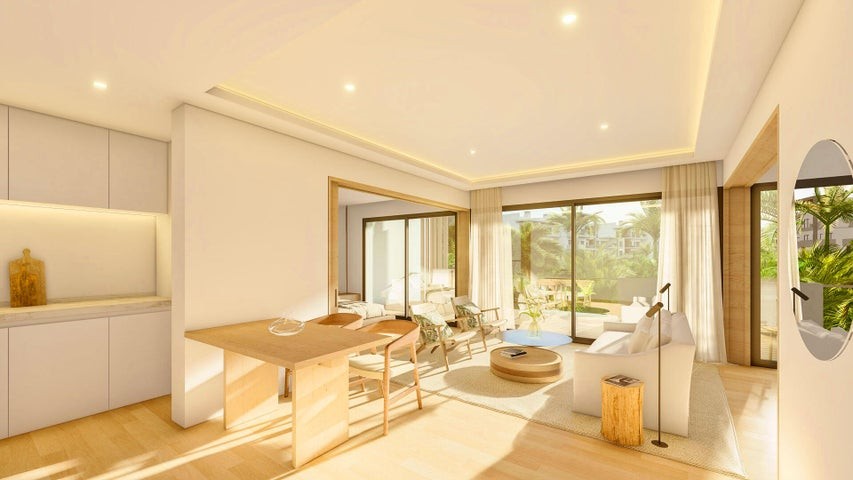 apartamentos - Proyecto en venta Punta Cana #24-154 dos dormitorios, jardín privado, vista pano