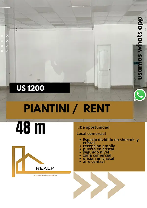 oficinas y locales comerciales - Local céntrico y comercial Piantini 1