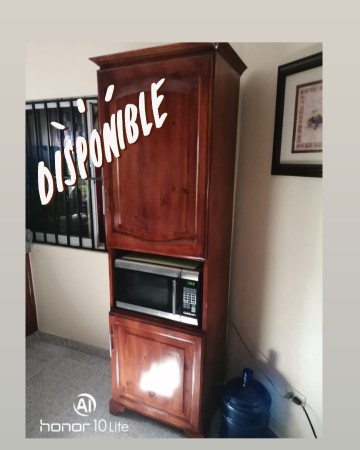 cocina - Organizador para cocina con hueco para microonda 🫕  0