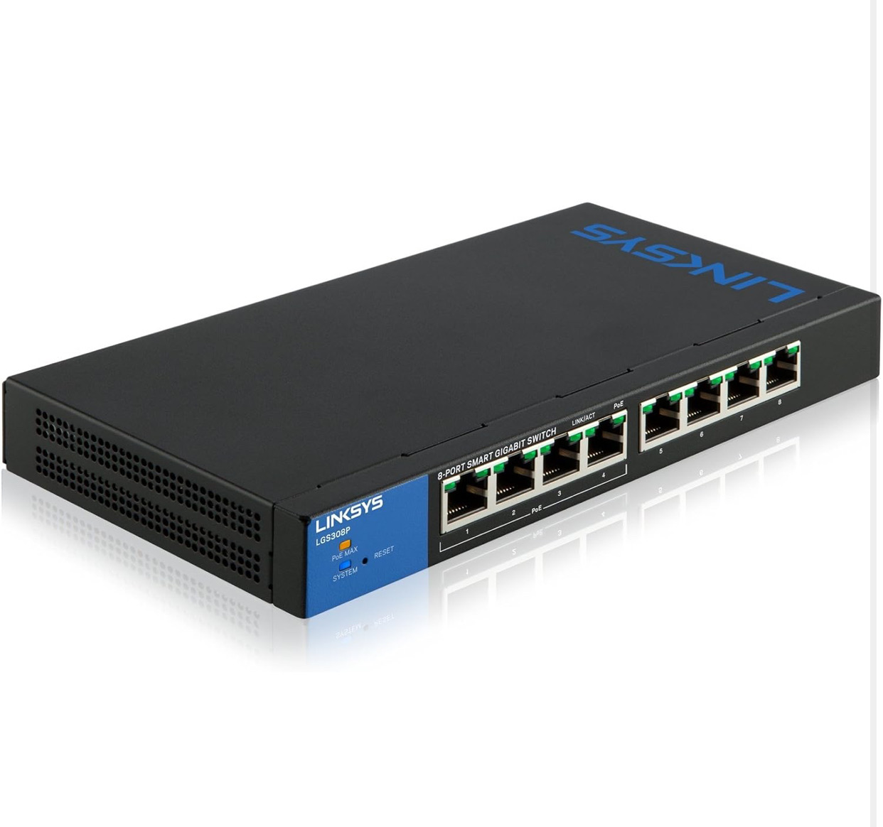 otros electronicos - Switch Profesional 8 Puertos Linksys LGS308P 0