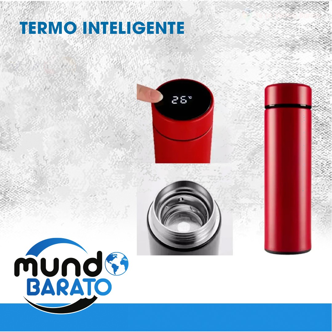 otros electronicos - Termo Inteligente de Acero Inoxidable Con Medidor De Temperatura 500 ML 0