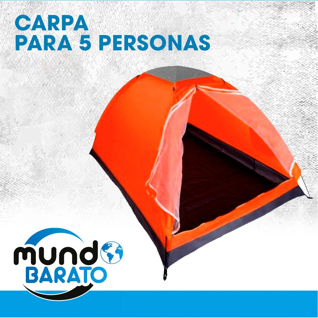 deportes - Casa de Campaña Para 5 Personas Camping, Tienda De Campaña Carpa Acampar 0
