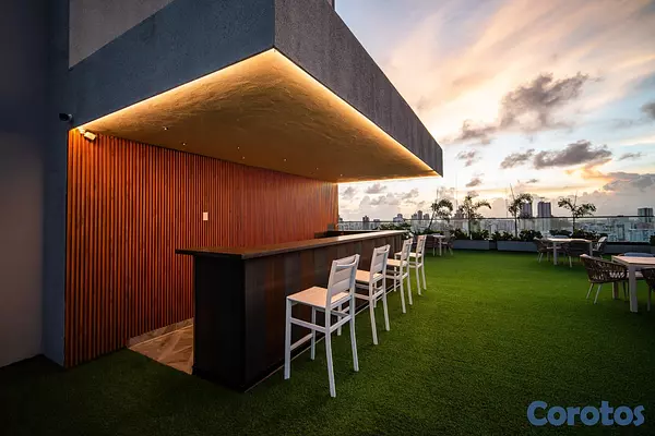 apartamentos - Exclusiva torre en Naco con Rooftop y piscina Infinity, amenidades de 1ra, 1hab 4