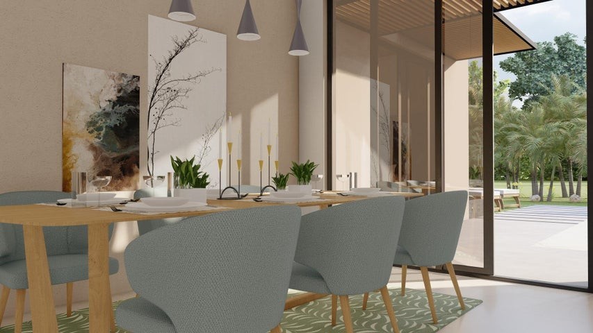 casas - Proyecto en venta Punta Cana #23-582 espacioso, cocina con desayunador, terraza
 2