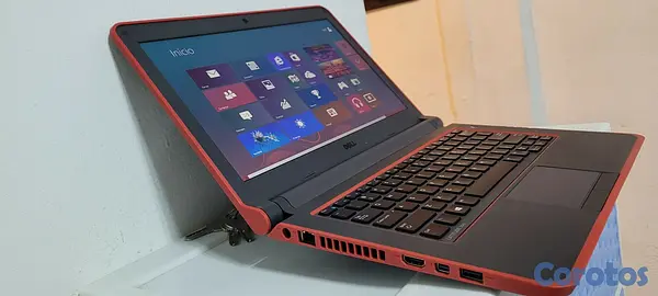 computadoras y laptops - Dell Roja de 14 Pulg Core i3 Ram 8gb Disco 1000gb full Wifi Bluetoth 2