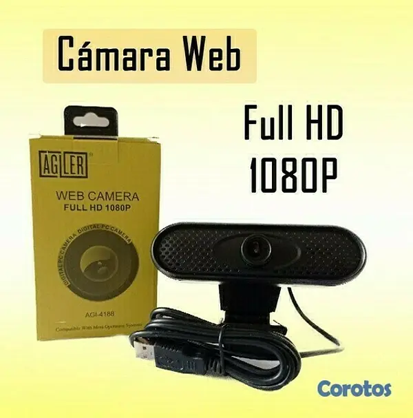 camaras y audio - CAMARA WEB AGILER FHD 1080P, MICRÓFONO INTEGRADO 2