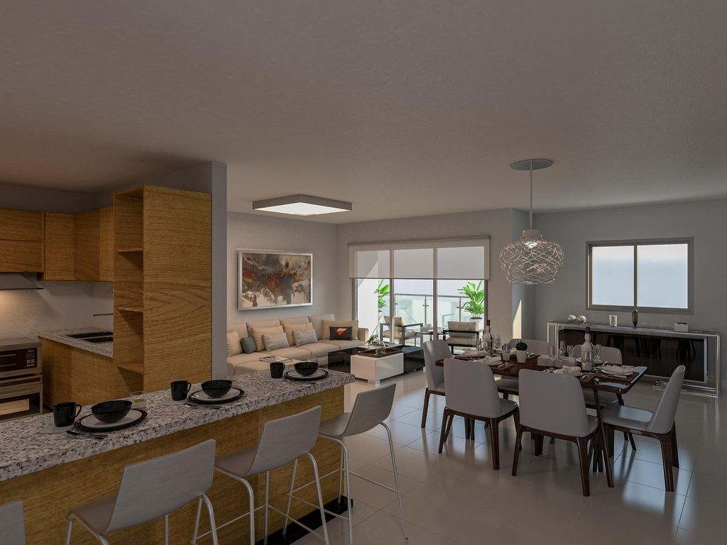 apartamentos - Apartamento espacioso de 3 habitaciones en el sector Renacimiento Santo Domingo 1