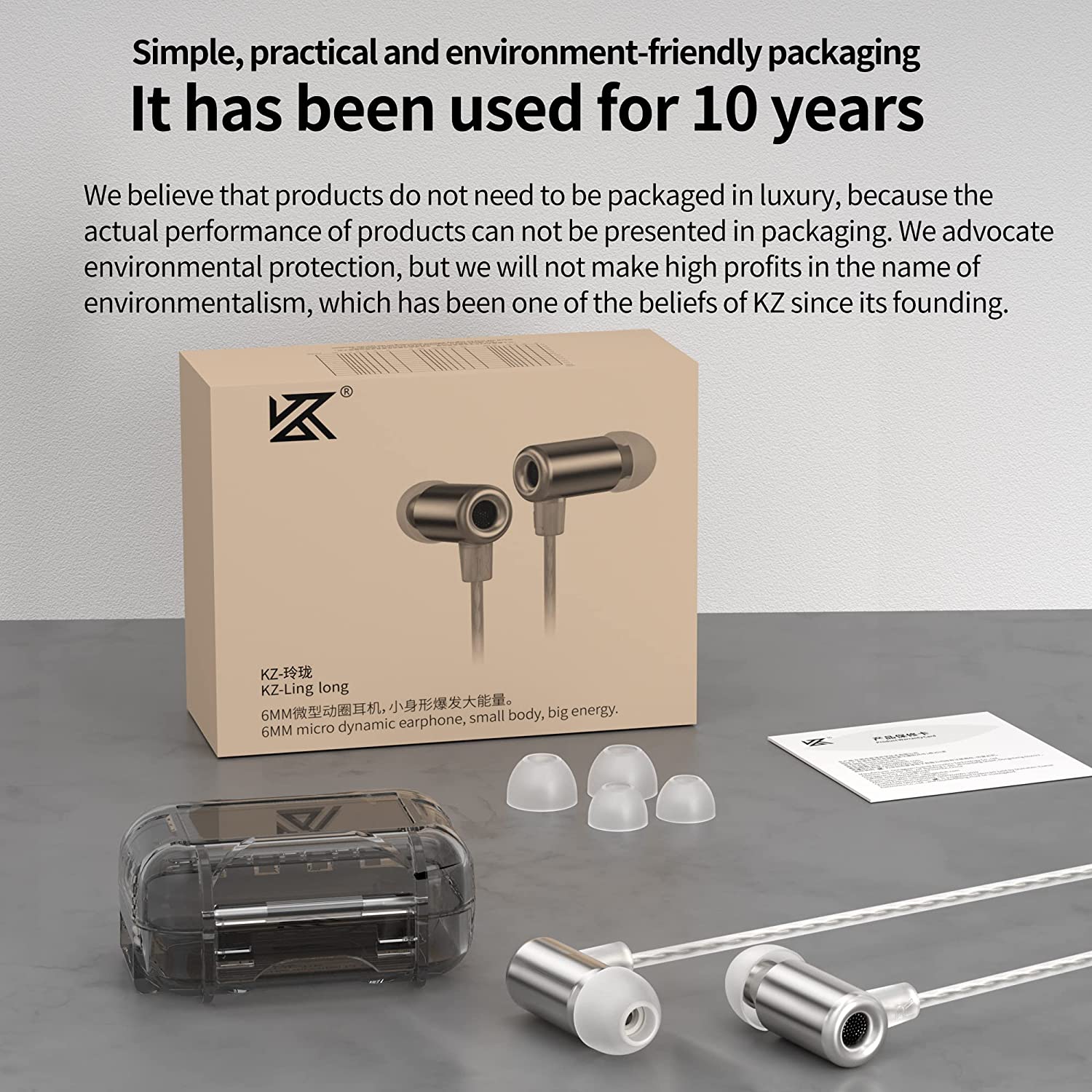 camaras y audio - KZ Ling Long Auriculares cableados In Ear Jack 3.5 6
