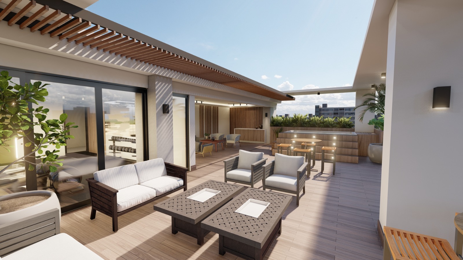 apartamentos - Vendo apto de 2 hab. 78M2. Con terraza de 27 M2 4