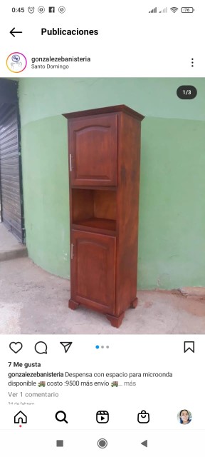 cocina - Organizador para cocina con hueco para microonda 🫕  1