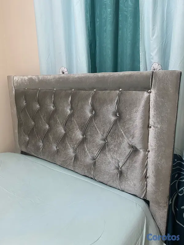 muebles y colchones - Cama queen completa (incluye colchón) 4