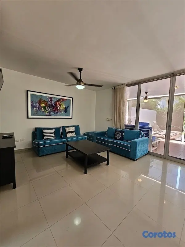casas vacacionales y villas - Venta de Villa totalmente amueblada en Playa Nueva Romana, 324.99 Ms2 solar 5